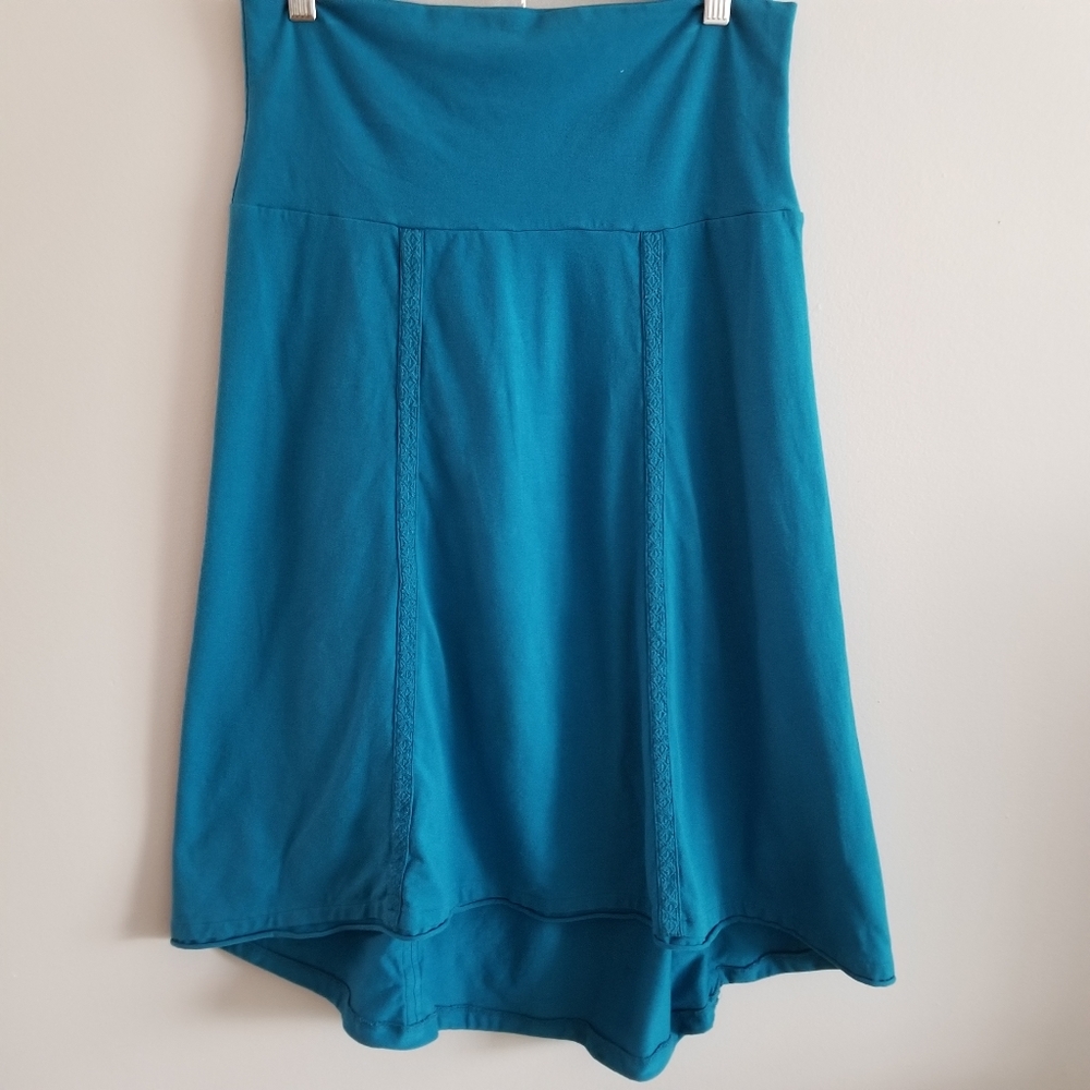 Prana Tia High Low Skirt Teal Medium - Picture 2 of 8